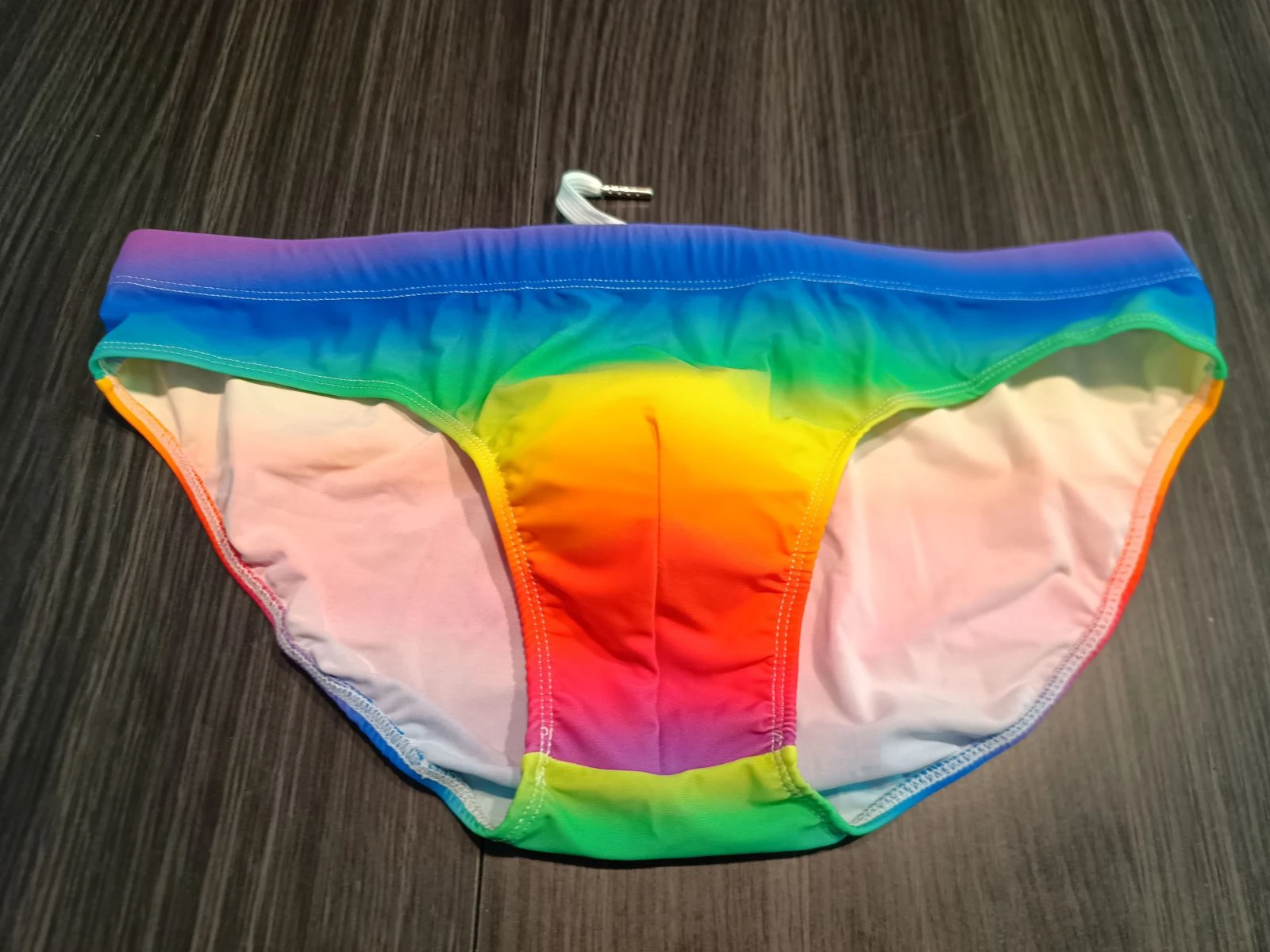 Herenbadpak regenboogkleurig met verwijderbare zachte beugel – photo 2